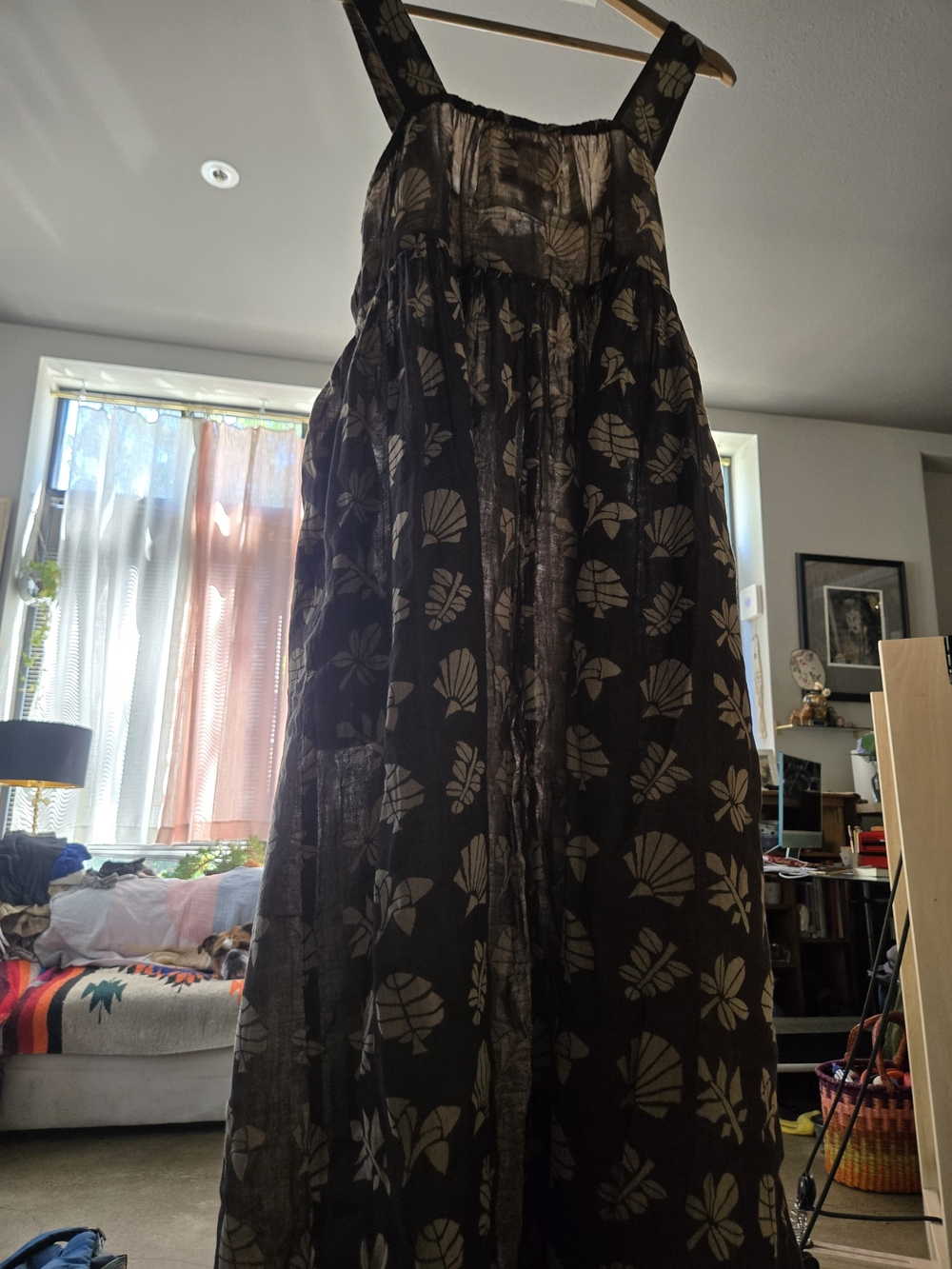 Sleeveless Floral Maxi Dress in Brown and Cream Ace&jig - Picture 8 of 8